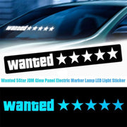 EL Luminous Car Stickers Cold Light Car Stickers Car Luminous Pattern Decoration(GOOD)