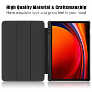 For Samsung Galaxy Tab S9+ Acrylic 3-folding Painted Smart Leather Tablet Case(Graffiti)