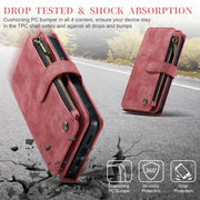 For iPhone 15 Plus CaseMe C30 Multifunctional Leather Phone Case(Red)