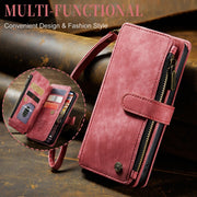 For iPhone 15 Pro CaseMe C30 Multifunctional Leather Phone Case(Red)