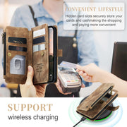 For iPhone 15 Pro CaseMe C30 Multifunctional Leather Phone Case(Brown)