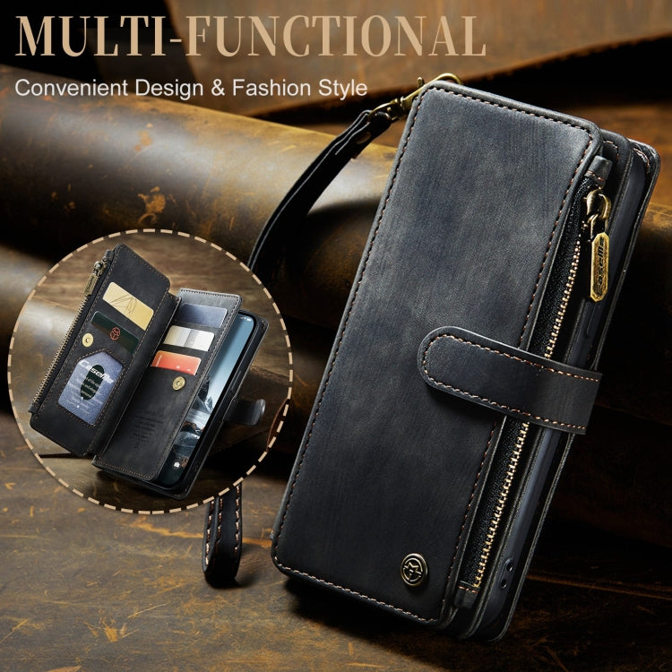 For iPhone 15 Pro CaseMe C30 Multifunctional Leather Phone Case(Black)