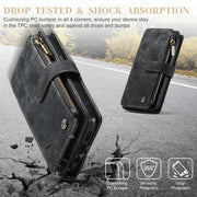 For iPhone 15 Pro CaseMe C30 Multifunctional Leather Phone Case(Black)