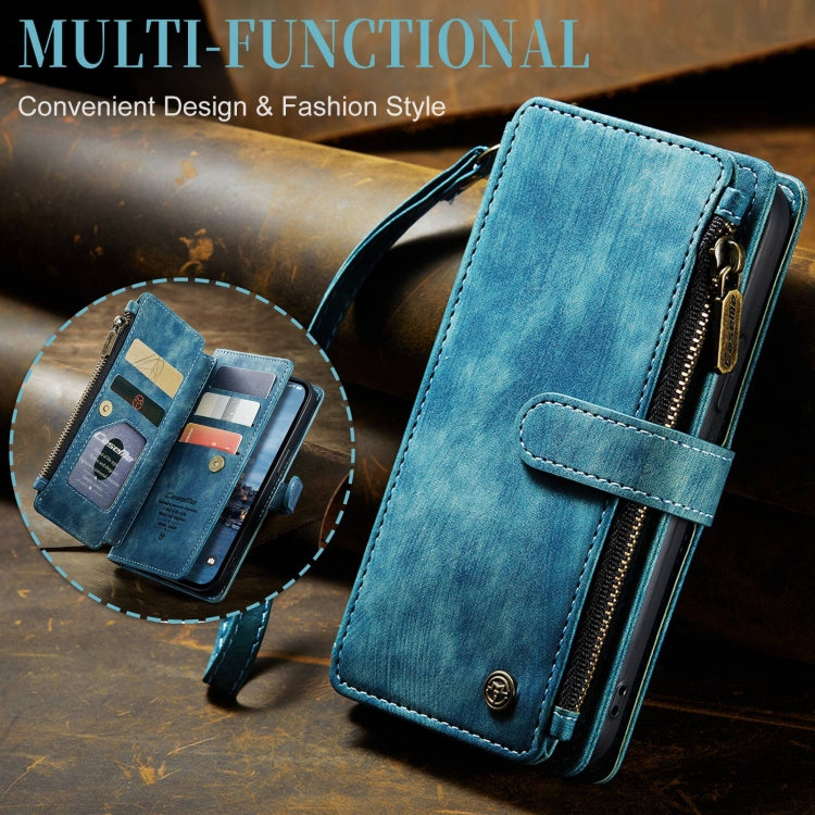 For iPhone 15 Pro Max CaseMe C30 Multifunctional Leather Phone Case(Blue)