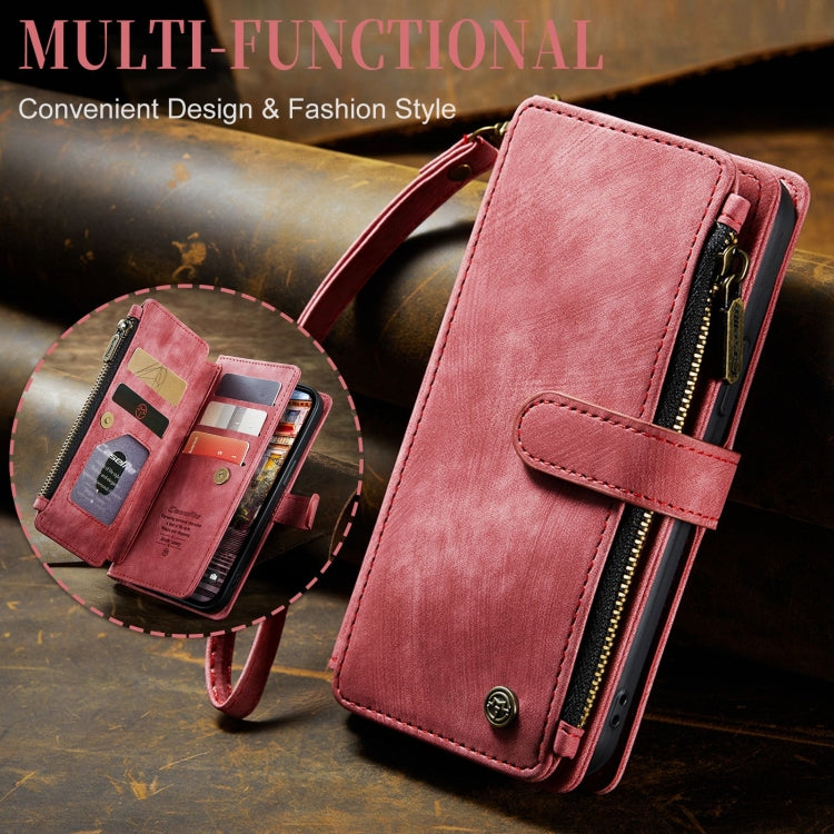 For iPhone 15 Pro Max CaseMe C30 Multifunctional Leather Phone Case(Red)