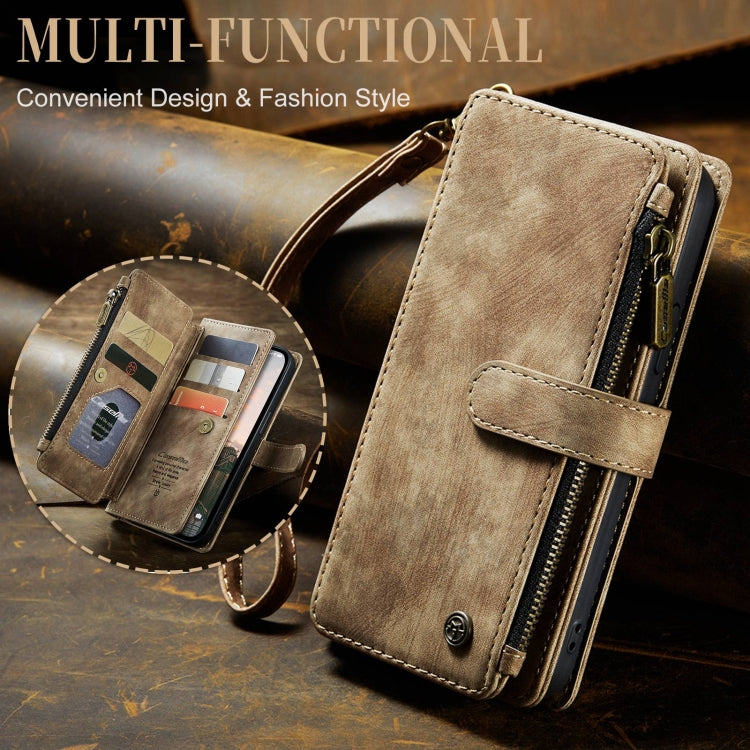 For iPhone 15 Pro Max CaseMe C30 Multifunctional Leather Phone Case(Brown)