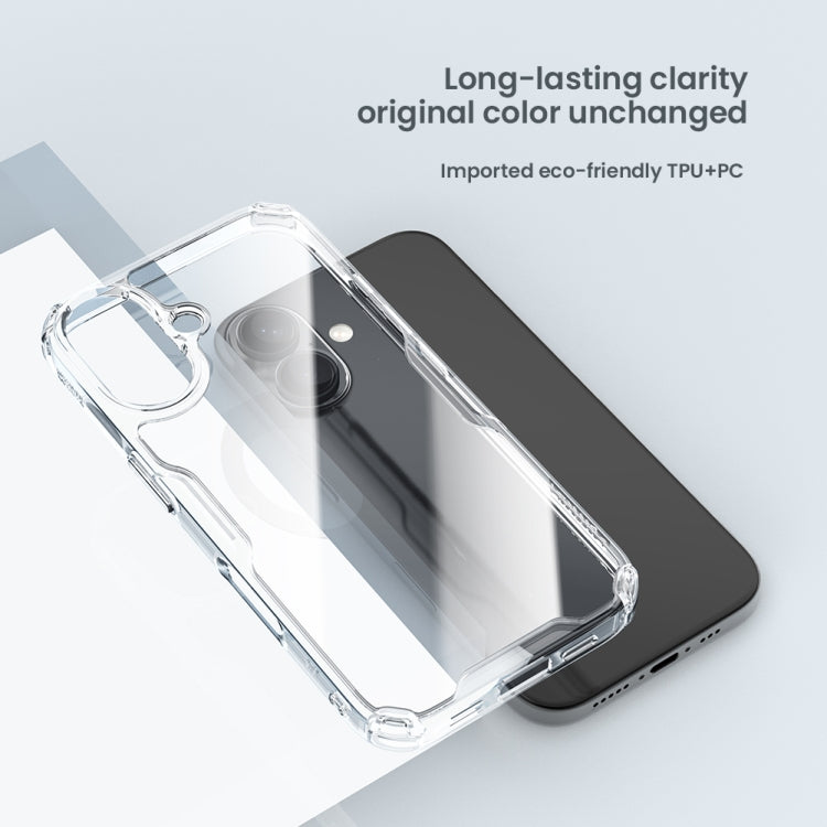 For iPhone 16 Plus NILLKIN Ultra Clear PC + TPU Phone Case(Blue)