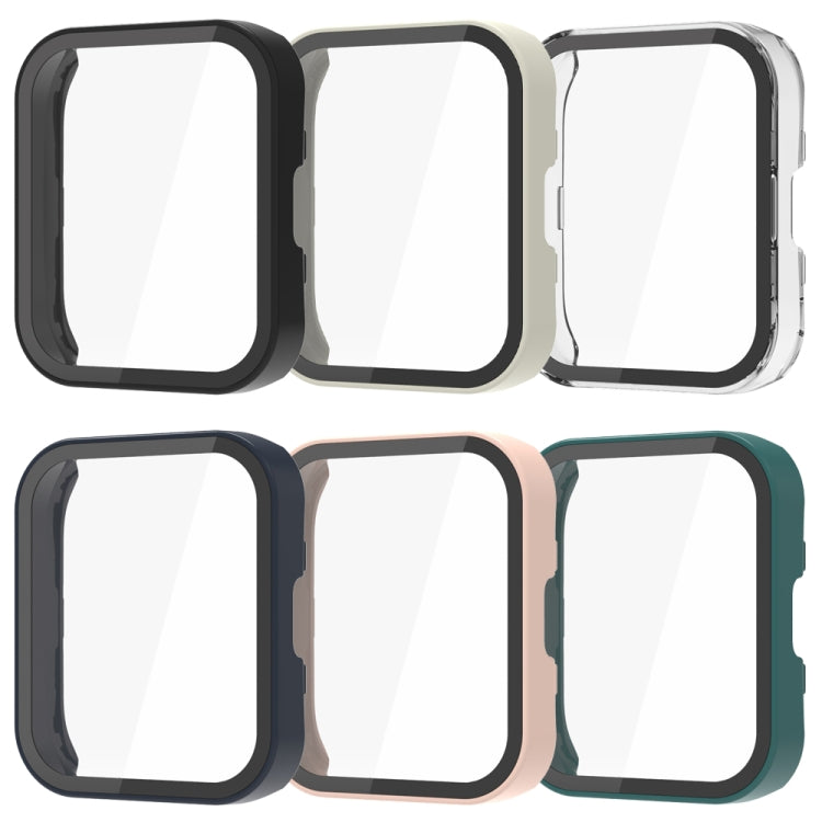 For Amazfit Bip 5 PC + Tempered Film Integrated Watch Protective Case(Black)