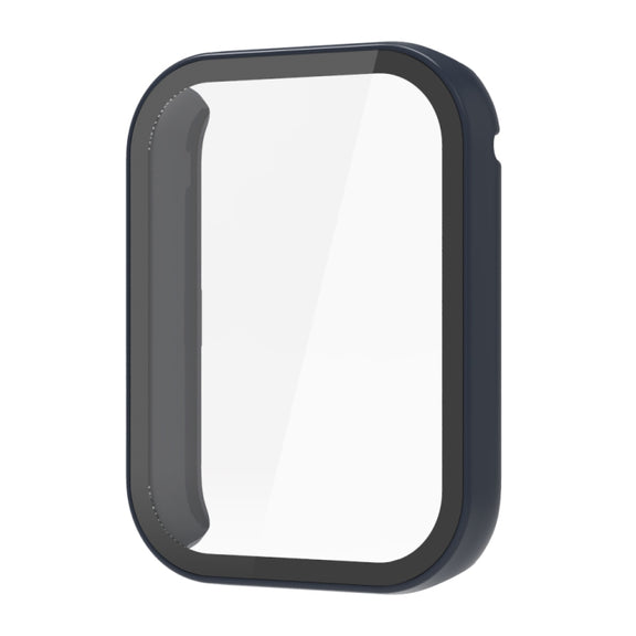 For Xiaomi Mi Band 8 Pro PC + Tempered Film Integrated Watch Protective Case(Midnight Blue)