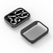 For Xiaomi Mi Band 8 Pro PC + Tempered Film Integrated Watch Protective Case(Midnight Blue)