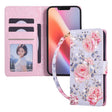 For iPhone 16e Bronzing Painting RFID Leather Case(Pastoral Rose) - free shipping - PMC TechLife - Order now!