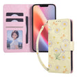 For iPhone 16e Bronzing Painting RFID Leather Case(Yellow Daisy) - iPhone 16e Cases by PMC TechLife | Online Shopping South Africa | PMC TechLife | Buy Now Pay Later Mobicred