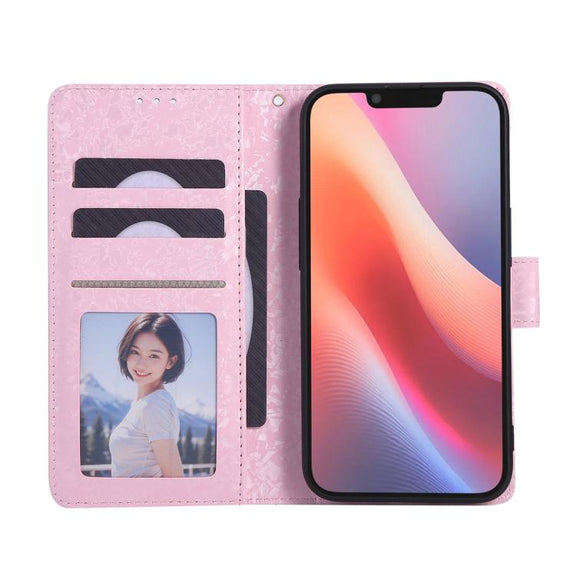 For iPhone 16e Bronzing Painting RFID Leather Case(Yellow Daisy)