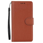For iPhone 16e 3-Card Slots Multifunctional Leather Phone Case(Brown)