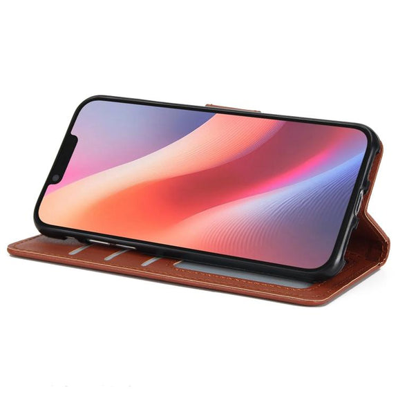For iPhone 16e 3-Card Slots Multifunctional Leather Phone Case(Brown)