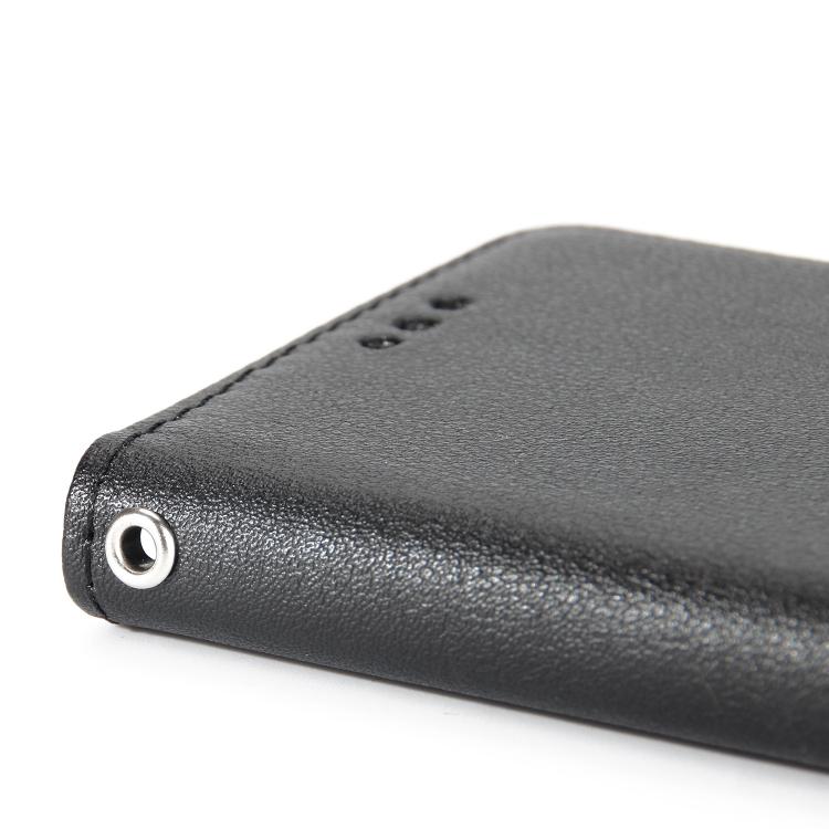 For iPhone 16e Multifunctional Horizontal Flip Leather Phone Case with Three Card Slots(Black)