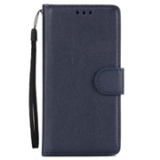 For iPhone 16e Multifunctional Horizontal Flip Leather Phone Case with Three Card Slots(Blue)
