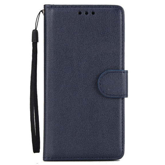 For iPhone 16e Multifunctional Horizontal Flip Leather Phone Case with Three Card Slots(Blue)