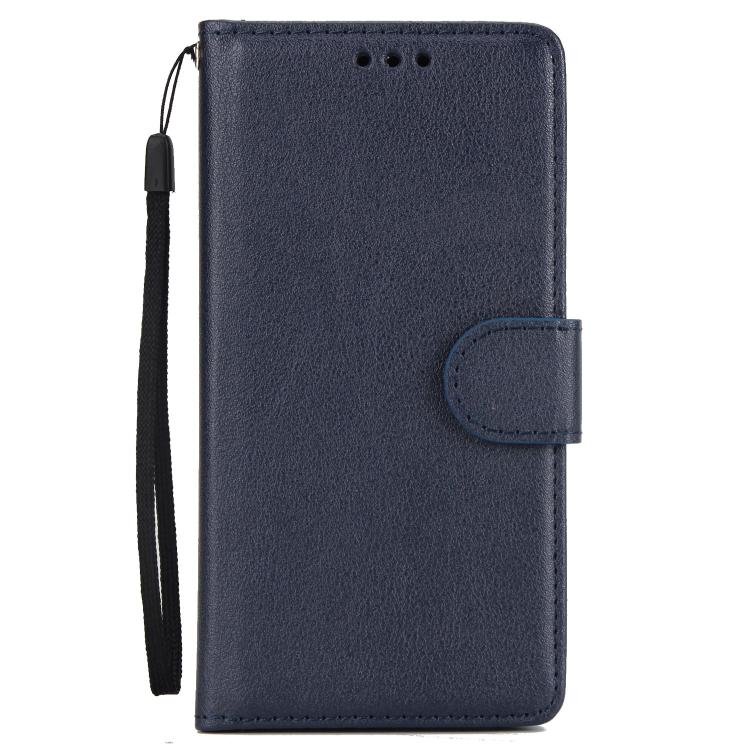 For iPhone 16e Multifunctional Horizontal Flip Leather Phone Case with Three Card Slots(Blue)