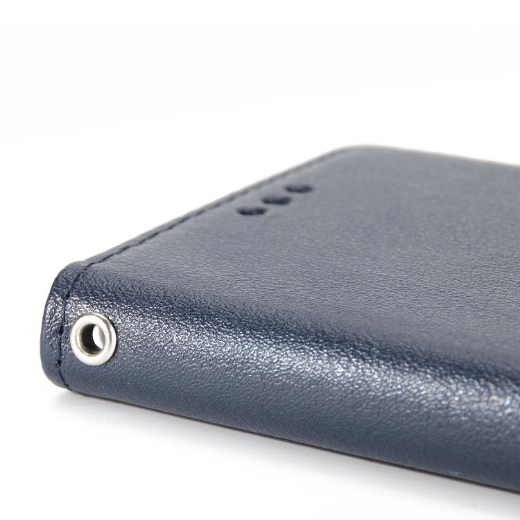 For iPhone 16e Multifunctional Horizontal Flip Leather Phone Case with Three Card Slots(Blue)