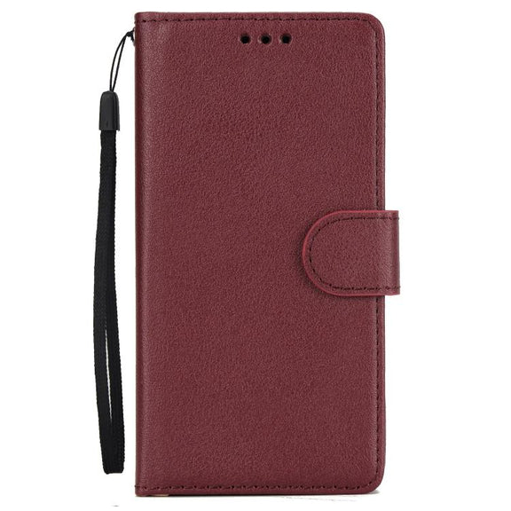 For iPhone 16e Multifunctional Horizontal Flip Leather Phone Case with Three Card Slots(Wine Red)