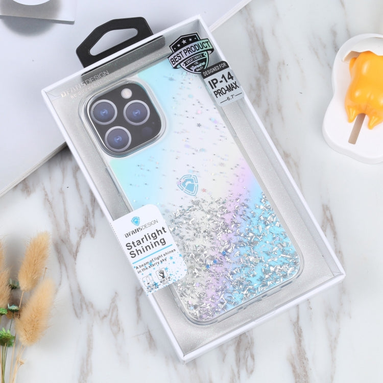 For iPhone 15 Pro Max DFANS DESIGN Golden Diamond TPU+PC Phone Case(Blue)
