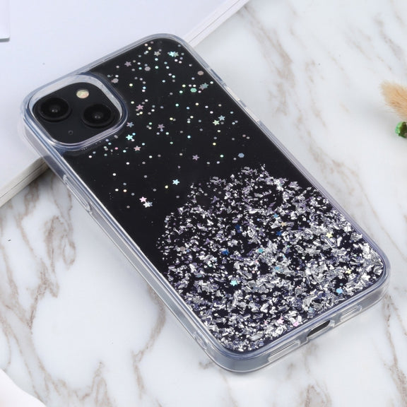 For iPhone 15 DFANS DESIGN Golden Diamond TPU+PC Phone Case(Purple)