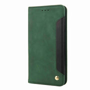 For iPhone 16 Pro Skin Feel Splicing Leather Phone Case(Green)