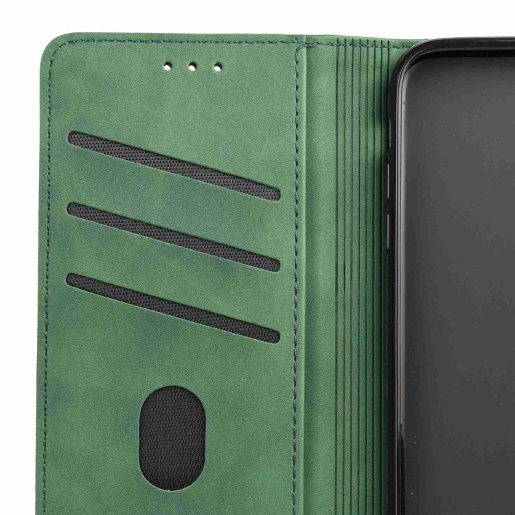 For iPhone 16 Pro Skin Feel Splicing Leather Phone Case(Green)