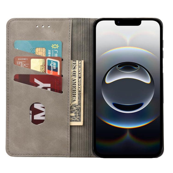 For iPhone 16e Skin Feel Splicing Leather Phone Case(Grey)