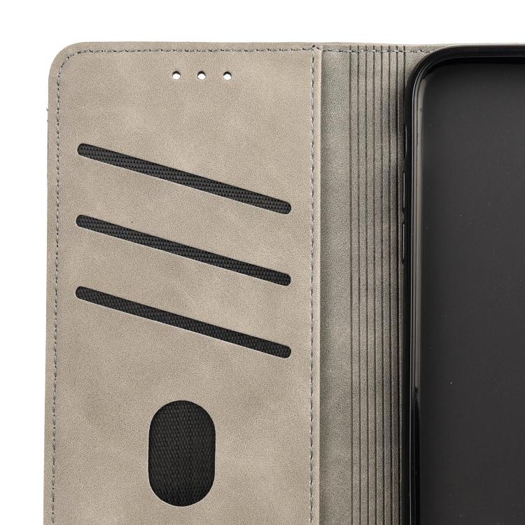 For iPhone 16e Skin Feel Splicing Leather Phone Case(Grey)