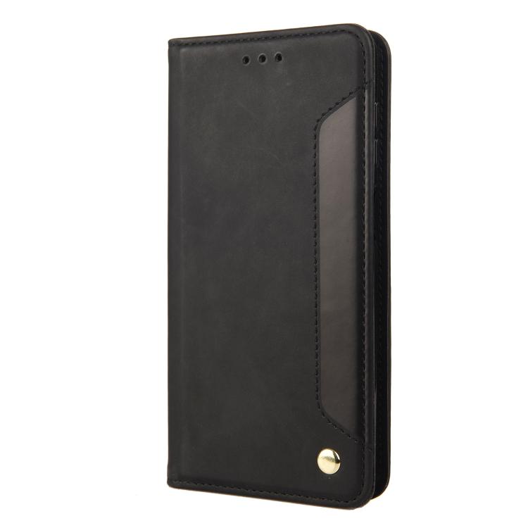 For iPhone 16e Skin Feel Splicing Leather Phone Case(Black)