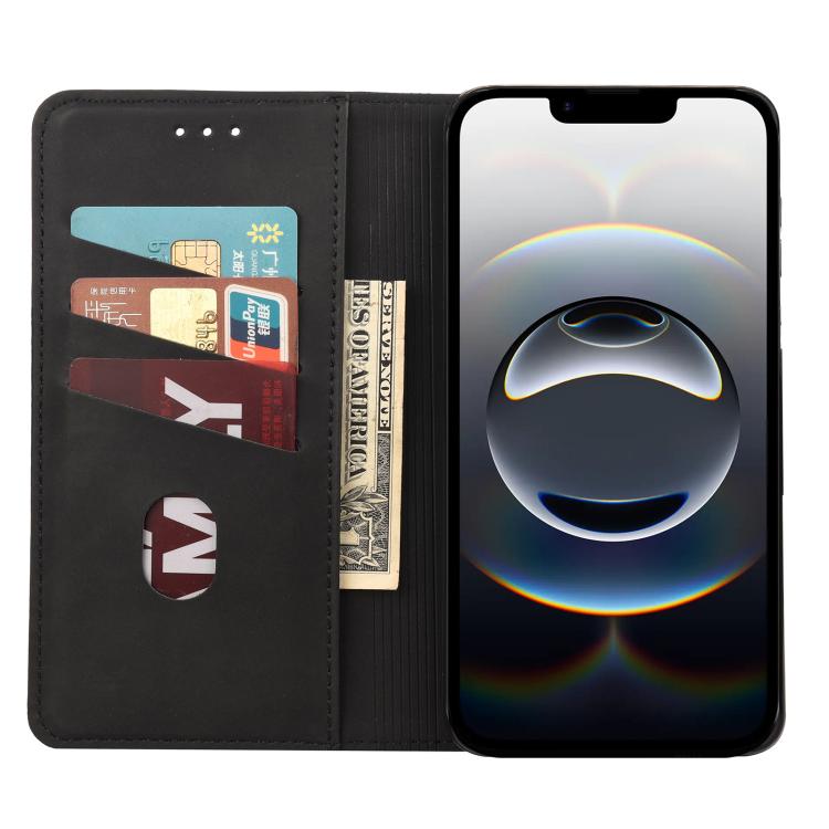 For iPhone 16e Skin Feel Splicing Leather Phone Case(Black)