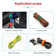 1.2cm 3m Reusable & Dividable Hook and Loop Cable Ties(Random Color Delivery)
