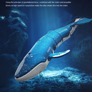 LS-XDU/RC B4 Remote Control Whale Toy Can Dive And Spray Water(Dark Grey)