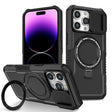 For iPhone 14 Pro Max Sliding Camshield Magsafe Holder TPU Hybrid PC Phone Case(Black) - iPhone 14 Pro Max Cases by PMC TechLife | Online Shopping South Africa | PMC TechLife