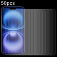 For iPhone 16 50pcs 0.26mm 9H 2.5D Tempered Glass Film - iPhone 16 Tempered Glass by PMC TechLife | Online Shopping South Africa | PMC TechLife | Buy Now Pay Later Mobicred