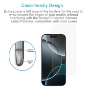 For iPhone 16 Pro 50pcs 0.26mm 9H 2.5D Tempered Glass Film