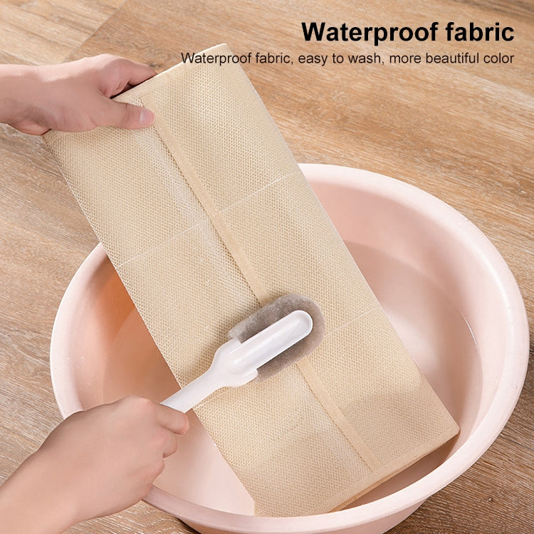 12+24 Grids Underwear Storage Bag Non-woven Double-sided Hanging Storage Bag(Pink)