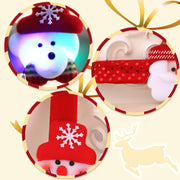 Santa Style Flash Light Merry Christmas Slap Pat Circle Wristband(Sequins Light Deer)