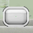 For AirPods Pro 2 Thunder Transparent Armor Wireless Earphones Protective Case(White) - For AirPods Pro 2 by PMC Jewellery | Online Shopping South Africa | PMC Jewellery | Buy Now Pay Later Mobicred