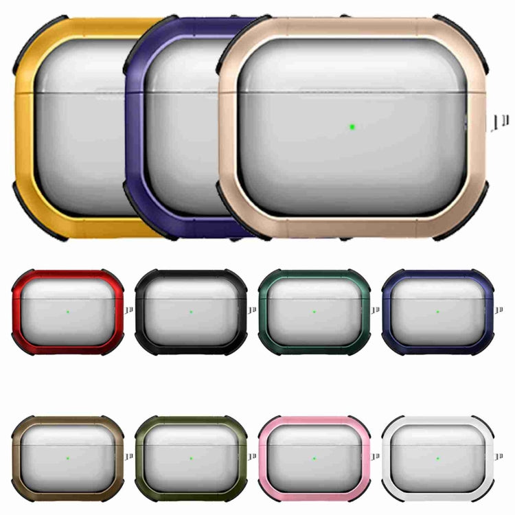 For AirPods 3 Thunder Transparent Armor Wireless Earphones Protective Case(Yellow)