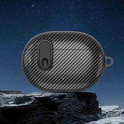 For Beats Studio Buds Switch Carbon Fiber Wireless Earphones Protective Case(Black)