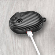 For Beats Studio Buds Switch Carbon Fiber Wireless Earphones Protective Case(Black Blue)