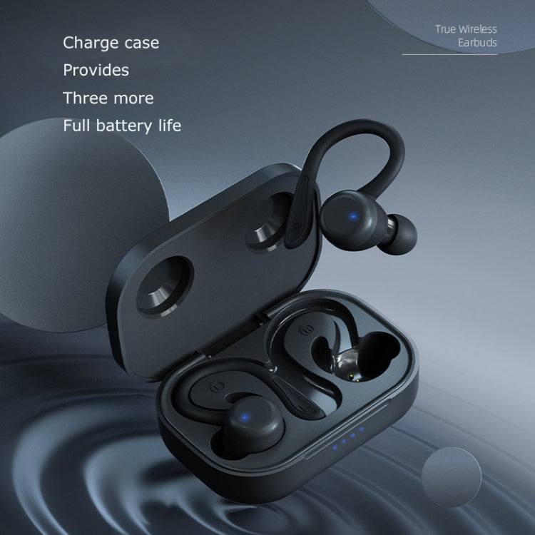 T&G T40 TWS IPX6 Water-resistant Hanging Ear Wireless Bluetooth Earphones with Charging Box(Orange)