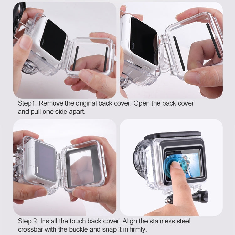 For Insta360 GO 3 Water-resistant Case Touch Back Cover