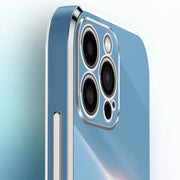 For iPhone 16 Pro XINLI Straight Edge 6D Electroplate TPU Phone Case with Ring Holder(Black)