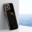 For iPhone 15 Pro Max XINLI Straight Edge 6D Electroplate TPU Phone Case(Black) - iPhone 15 Pro Max Cases by XINLI | Online Shopping South Africa | PMC TechLife | Buy Now Pay Later Mobicred