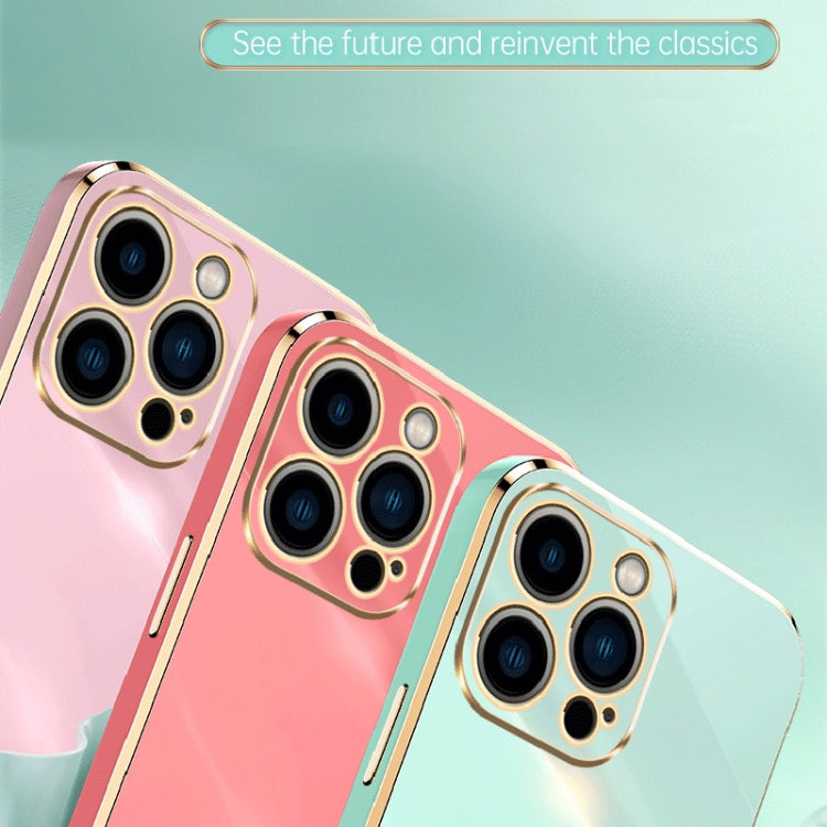 For iPhone 15 Pro Max XINLI Straight Edge 6D Electroplate TPU Phone Case(Black)