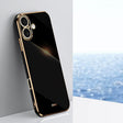 For iPhone 16 Plus XINLI Straight Edge 6D Electroplate TPU Phone Case(Black) - iPhone 16 Plus Cases by XINLI | Online Shopping South Africa | PMC TechLife | Buy Now Pay Later Mobicred